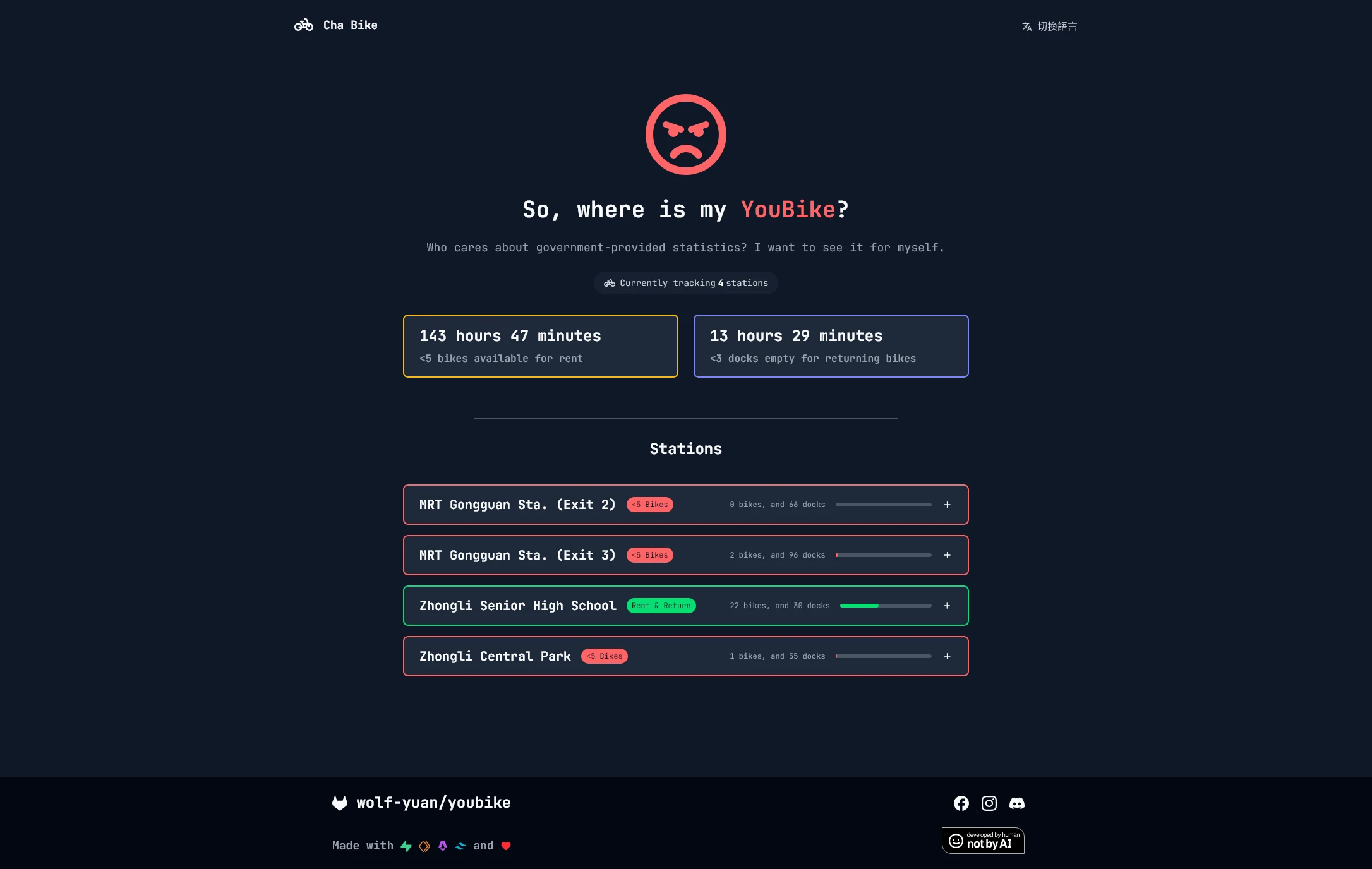 Homepage screenshot
