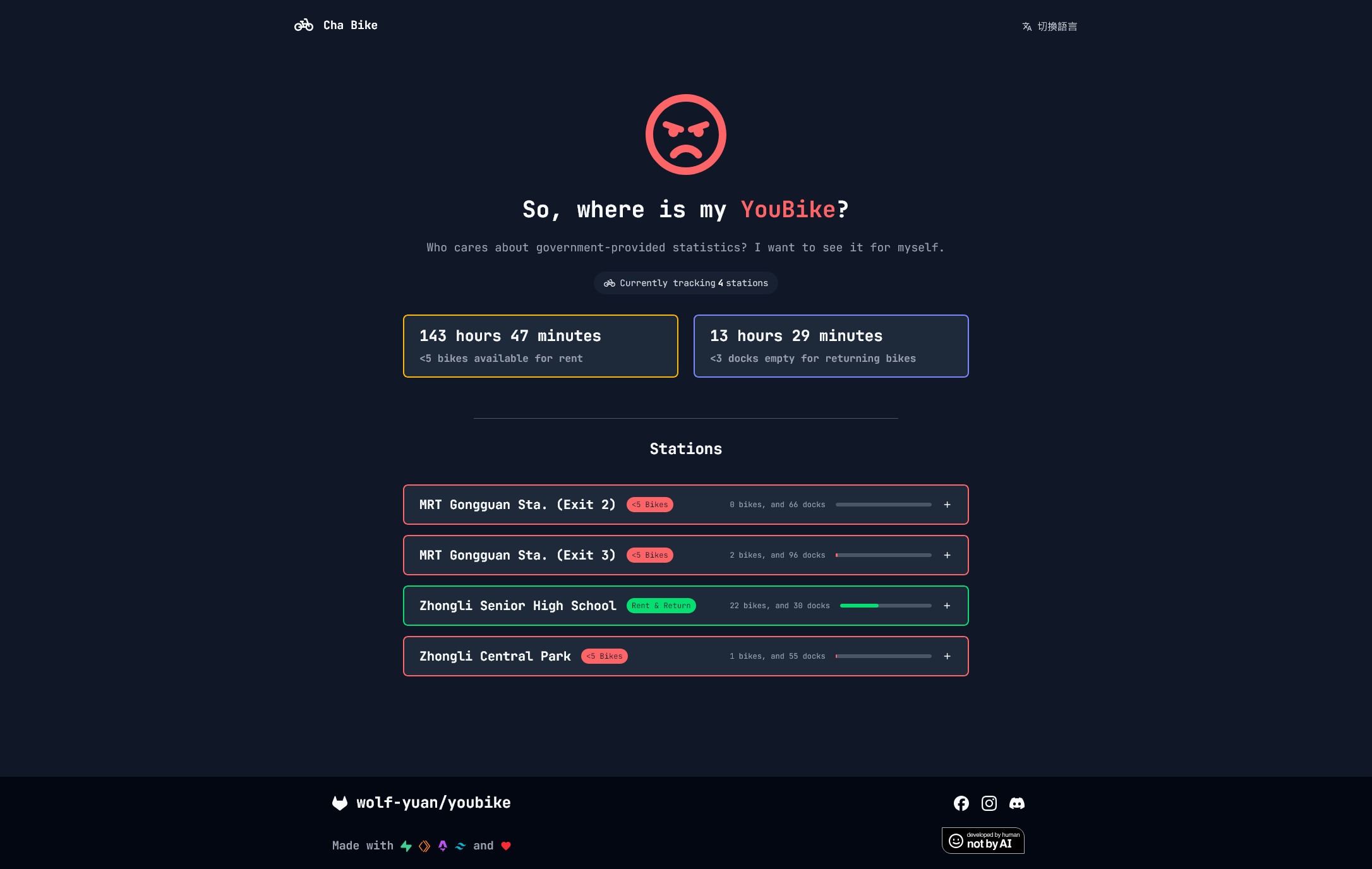 Homepage screenshot