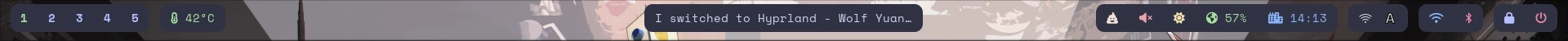 我的 waybar